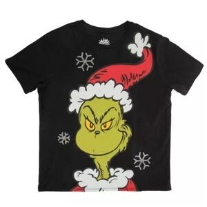 THE GRINCH STOLE CHRISTMAS GRAPHIC T-SHIRT - BLACK SIZE XL (NEW WITH TAGS) A16